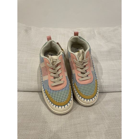 Nicole Miller Brita Multi Color Platform Sneakers Size 9 New Spring Color - Picture 1 of 7